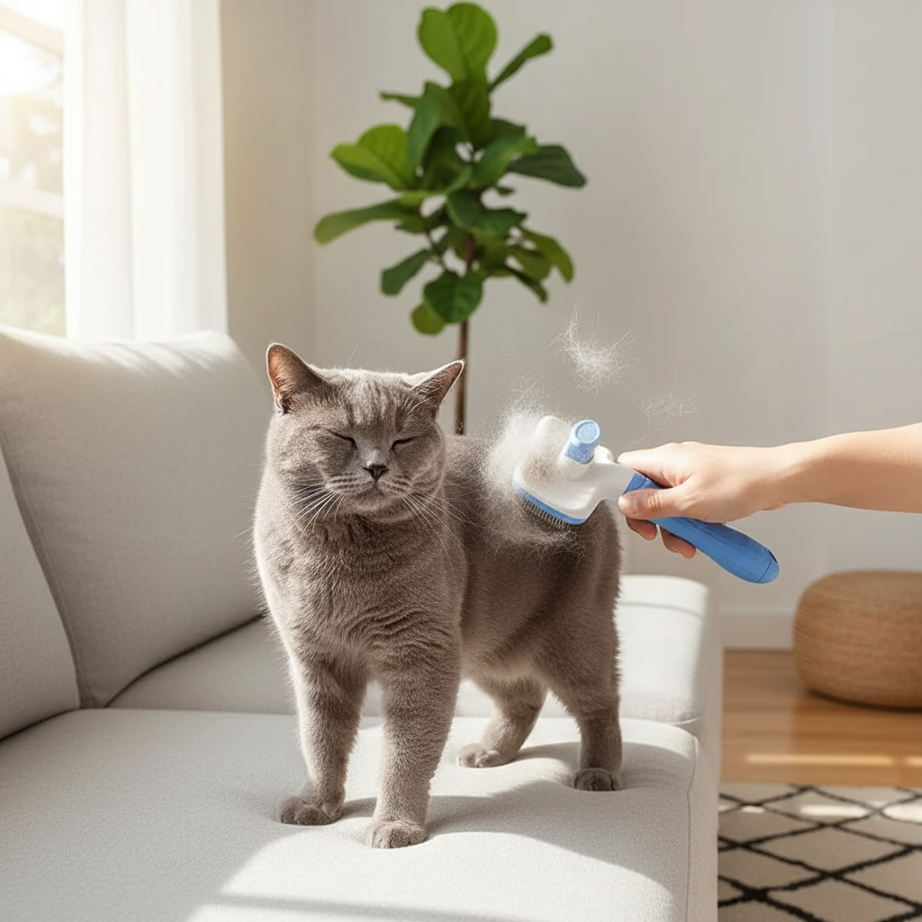 Chat élégant brossé avec votre brosse Doggie Clean