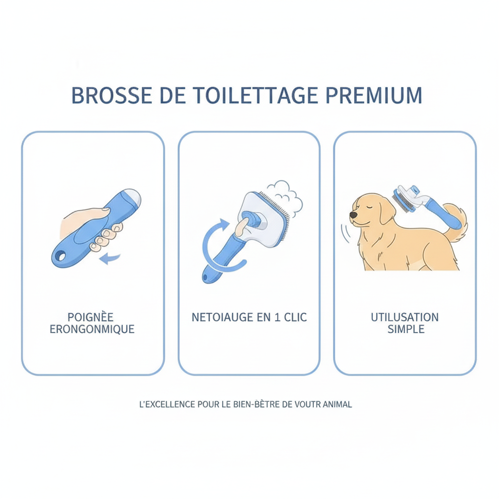 Guide d'utilisation Doggie Clean - Infographie premium en français